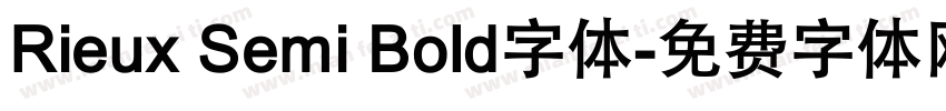 Rieux Semi Bold字体字体转换